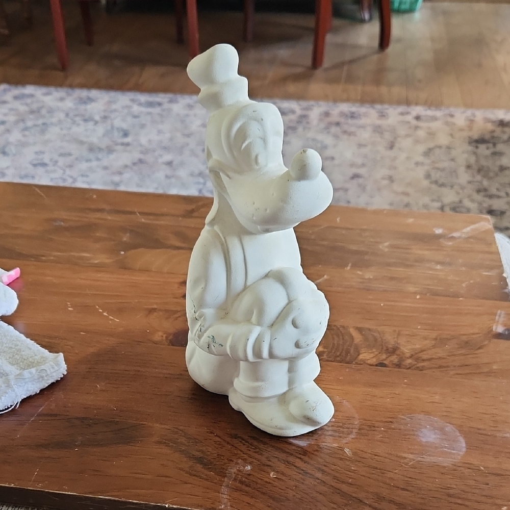 White Cartoon Character Sculpture